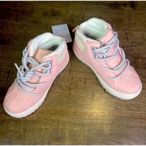 Pink/Blush fashion boots by Wistman. Girls Size 8.